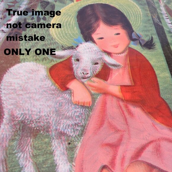 Vintage Nursery Rhyme 1957 pictures (5) LAMINATED 16.5” tall - Picture 11 of 14